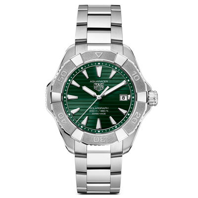 TAG Heuer Aquaracer Professional 200 Solargraph Green Dial Watch, 40mm