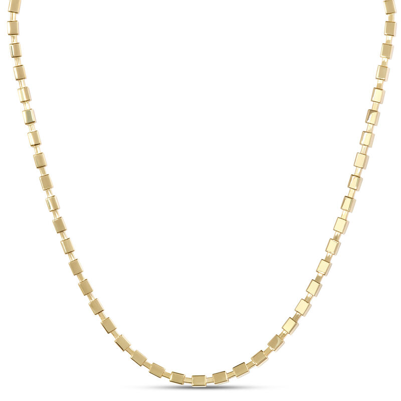 Toscano 18-Inch Cubic Necklace, 14K Yellow Gold image number 0