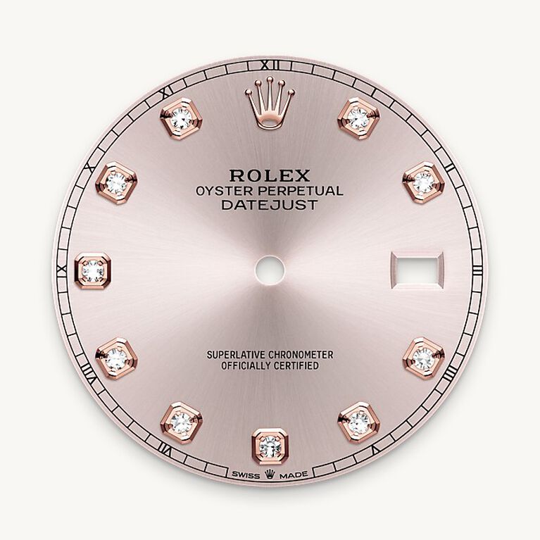 rolex datejust in everose rolesor - combination of oystersteel and everose gold, m126331-0007 - sundust dial - ben bridge
