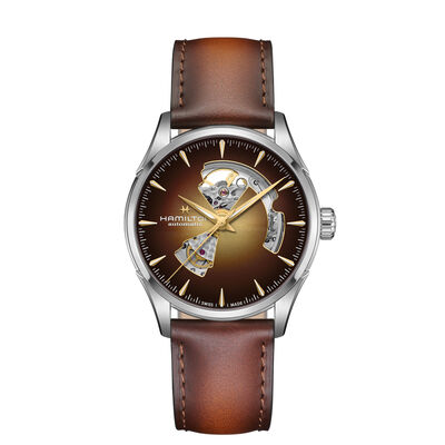 Hamilton Jazzmaster Open Heart Auto Champaigne Dial Watch, 42mm
