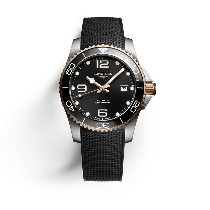 Longines HydroConquest Black Dial Watch, 41mm image number 0
