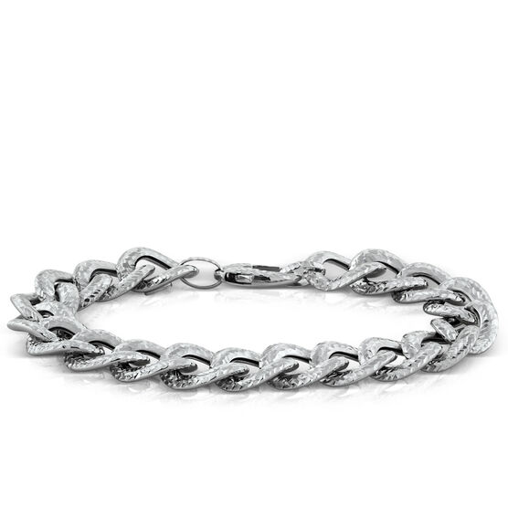 Toscano Curb Link Bracelet, 8", 18K