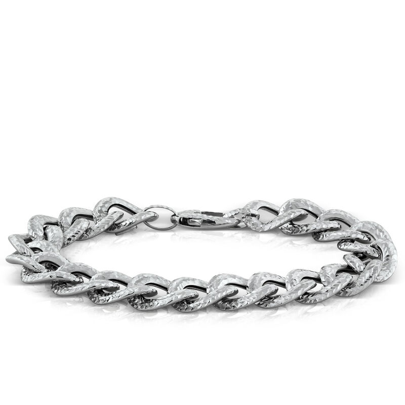 Toscano Curb Link Bracelet, 8", 18K image number 0