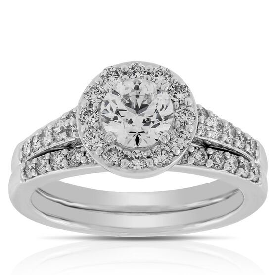 Halo Diamond Bridal Set 14K | Ben Bridge Jeweler