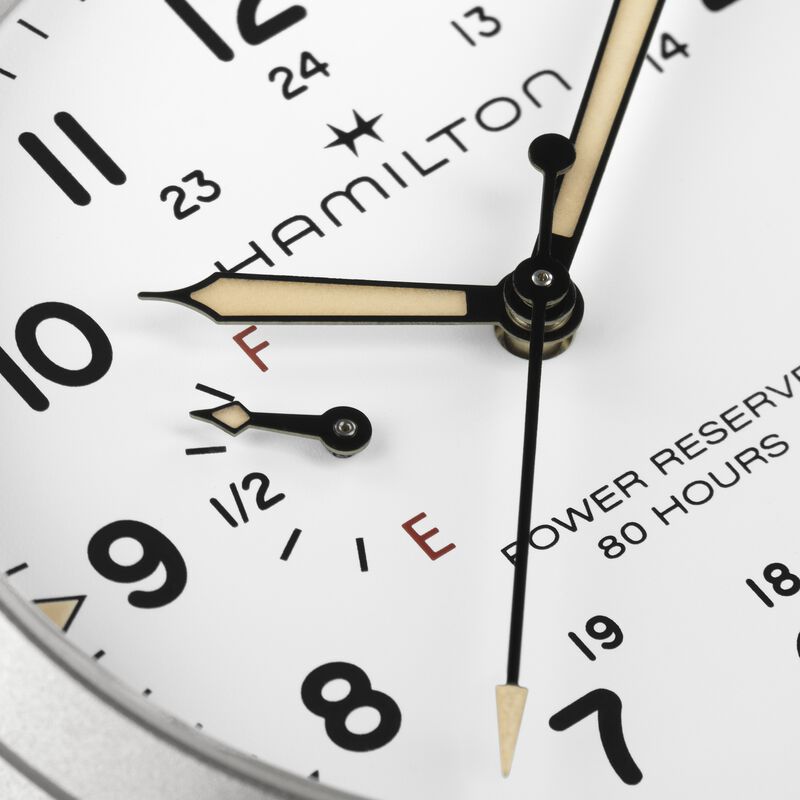 Hamilton Khaki Field Mechanical Power Reserve White Dial Watch, 40mm image number 2