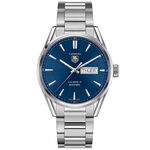 TAG Heuer Carrera Calibre 5 Day Date Automatic Mens Blue Steel Watch