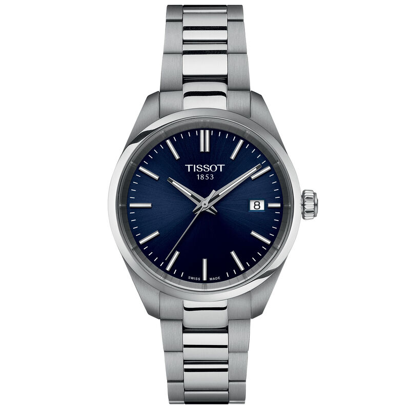 TISSOT PR 100 Blue Dial Watch, 34mm image number 0