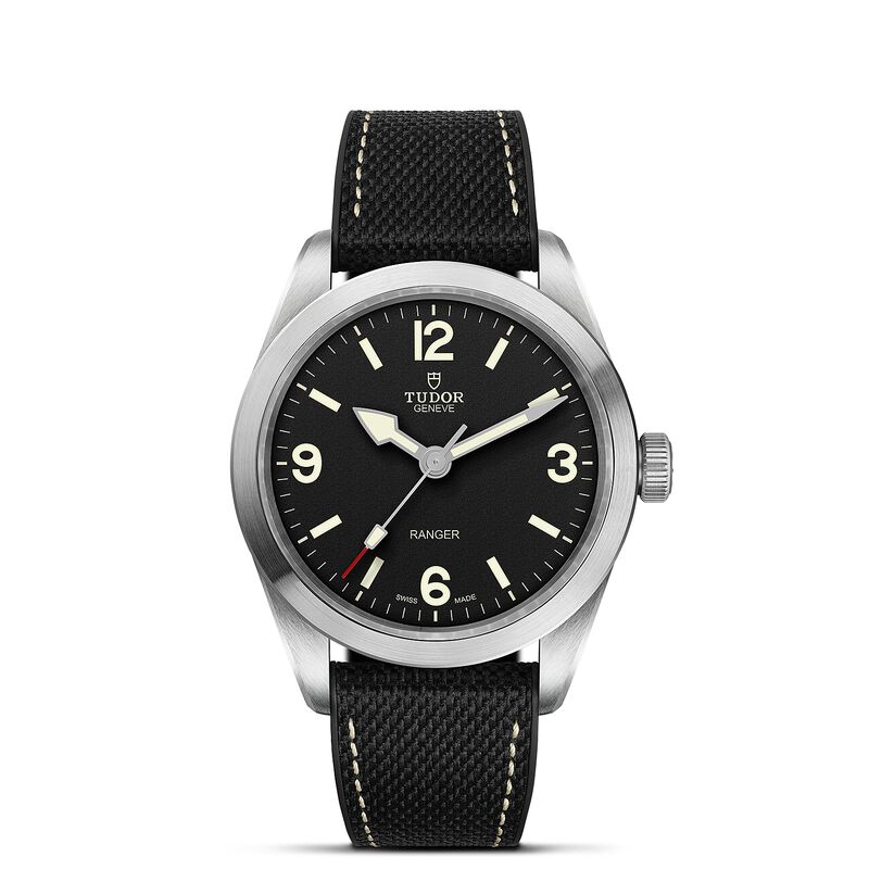 TUDOR Ranger Watch Black Dial Black Rubber Strap, 39mm image number 0
