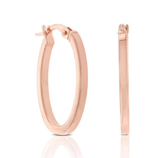 Rose Gold Roberto Coin Perfect Gold Hoop Earrings 18K