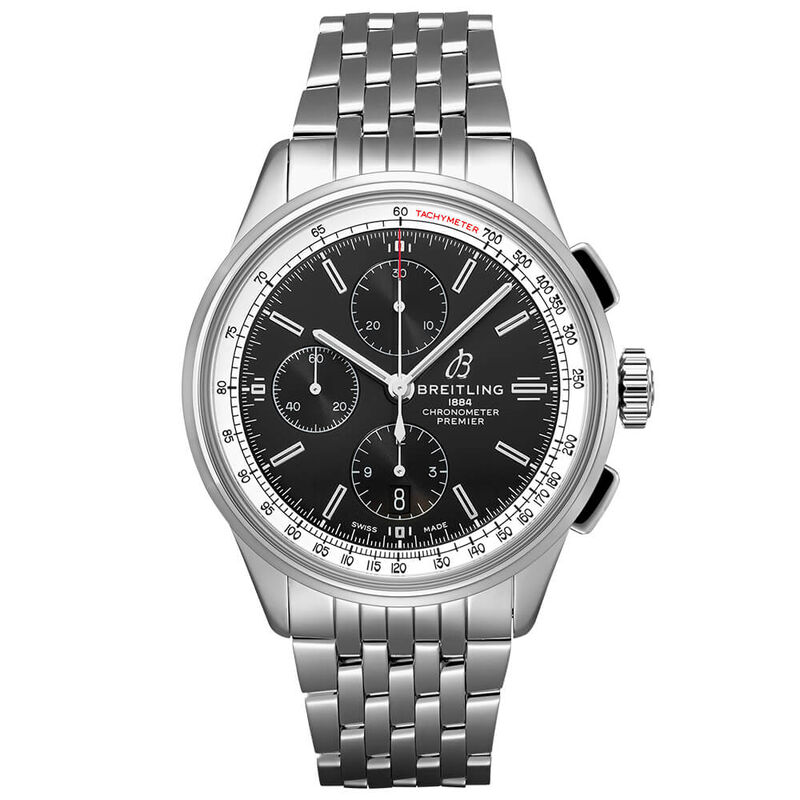 Breitling Premier Chronograph 42 Black Steel Watch, 42mm image number 0