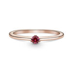 Pandora Red Solitaire CZ Ring