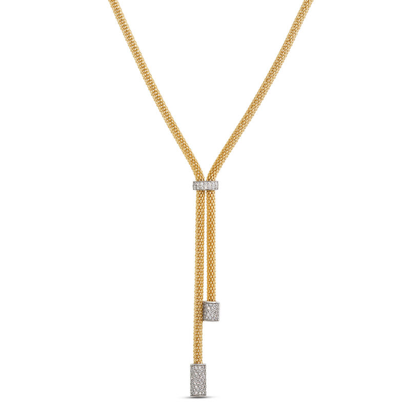Toscano Gold Lariat Necklace, ⅔ Total Carat Weight, 18K Yellow Gold image number 0