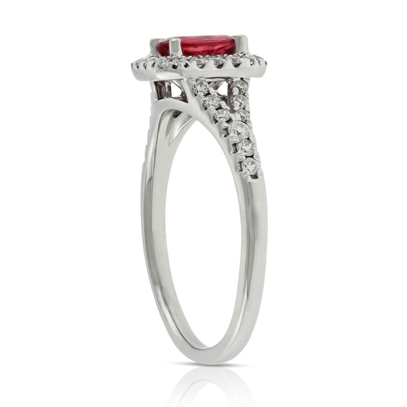 Ruby & Diamond Ring 14K image number 3