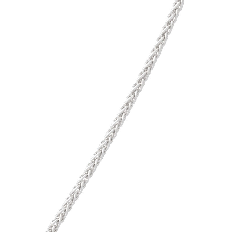 Round Wheat Chain in Silver, 18" image number 1