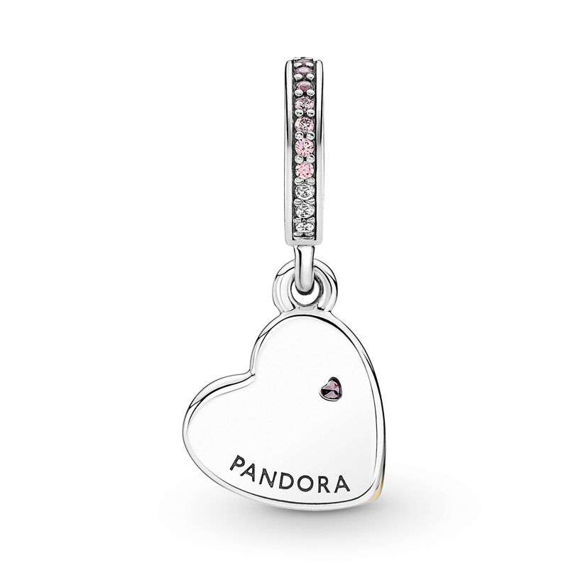 Pandora Entwined Infinite Hearts Double Dangle Charm image number 1