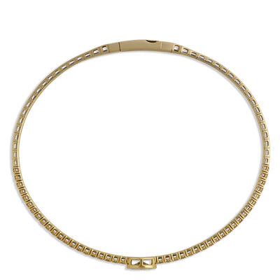 Classic Round and Marquise Diamond Bangle, &frac12; Carat Total Weight, 14K Yellow Gold