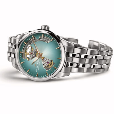 Hamilton Jazzmaster Open Heart Auto Turquoise Dial Watch, 36mm
