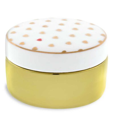HEARTS Porcelain Ring Box