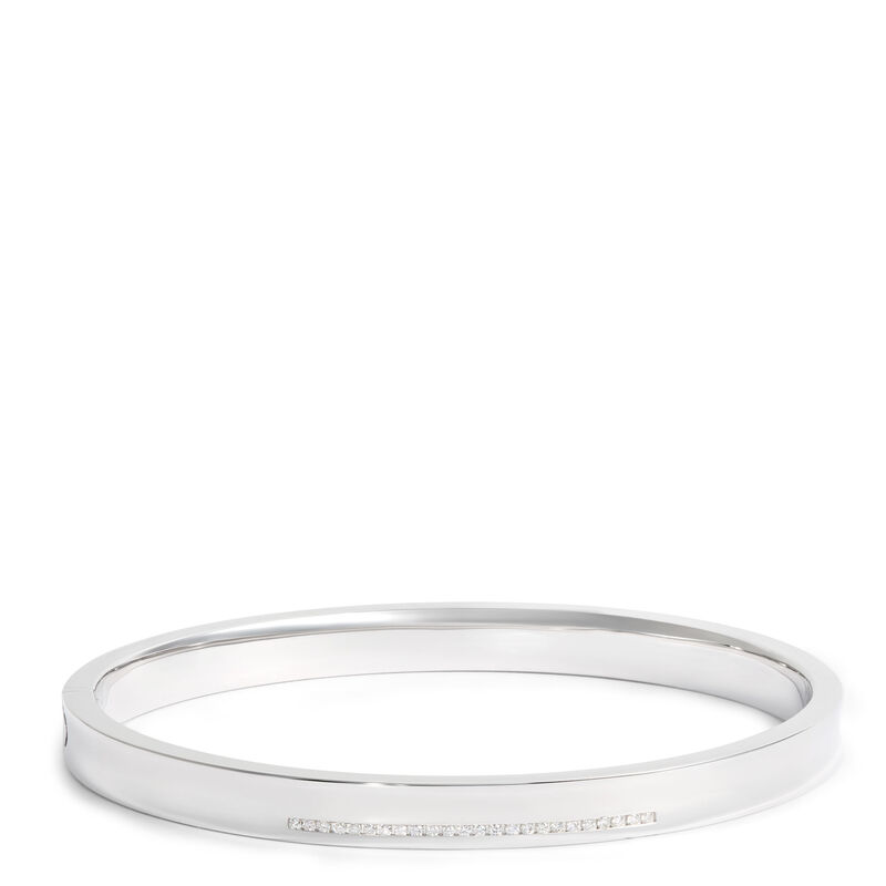 Bangle with Channel Set Round Diamonds image number 0