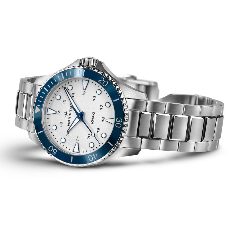 Hamilton Khaki Navy Scuba Quartz Silver Tone Dial Watch, 37mm image number 1