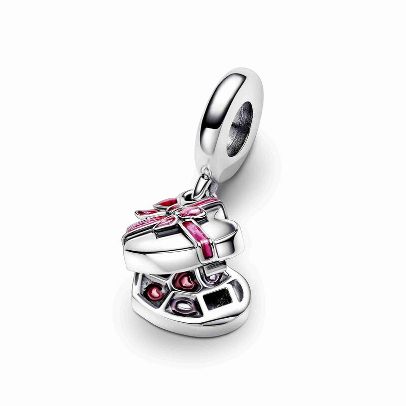 Pandora Openable Heart Chocolate Gift Box Dangle Charm image number 3