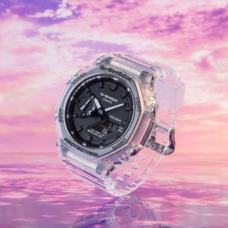 G-Shock Transparent Octagon Bezel Analog Digital Watch, 48.5mm image number 6