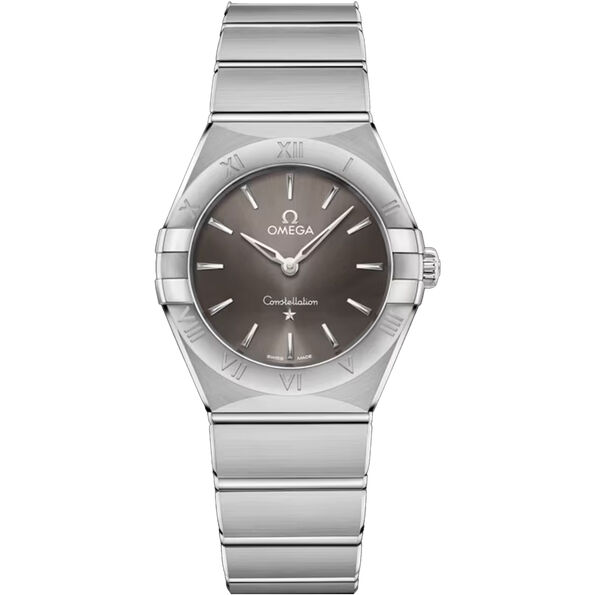 OMEGA Constellation Steel Grey Dial Watch, 28mm