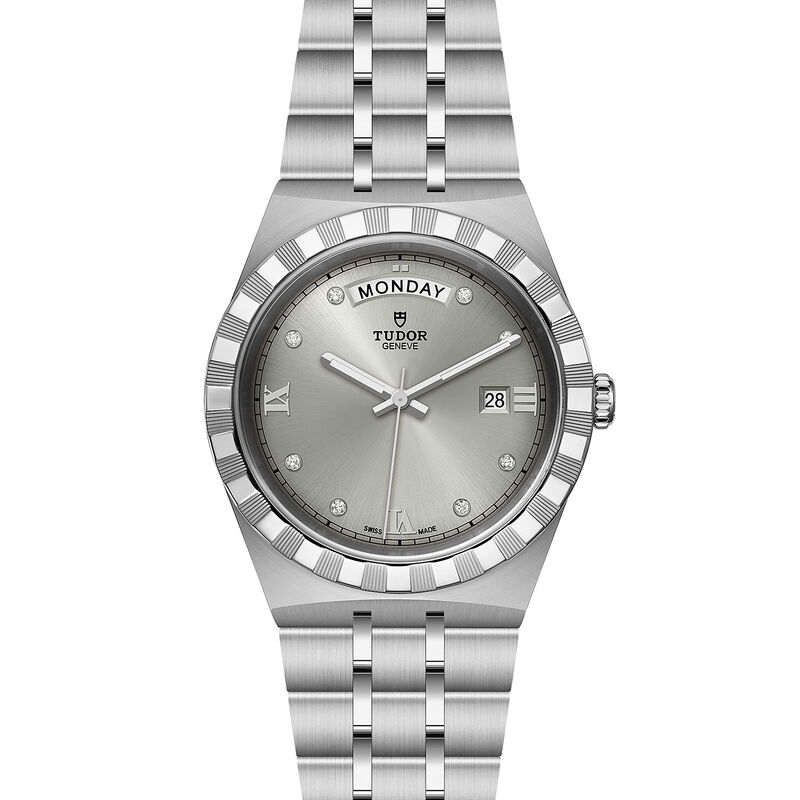 TUDOR Royal Watch Silver Diamond Dial, 41mm image number 1