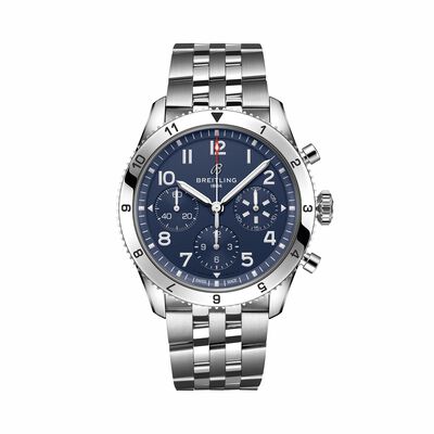 Breitling Classic AVI Chronograph Tribute to Vought F4U Corsair Blue Dial Watch, 42mm