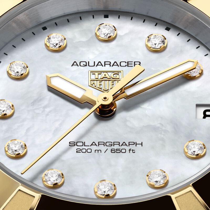 TAG Heuer Aquaracer Professional 200 Solargraph White Dial Watch, 32mm image number 3