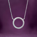 Diamond Circle Necklace 14K
