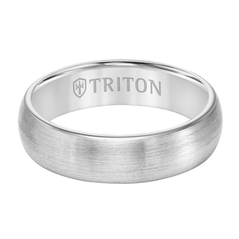TRITON Comfort Fit Satin Finish Tungsten Band 6MM image number 1