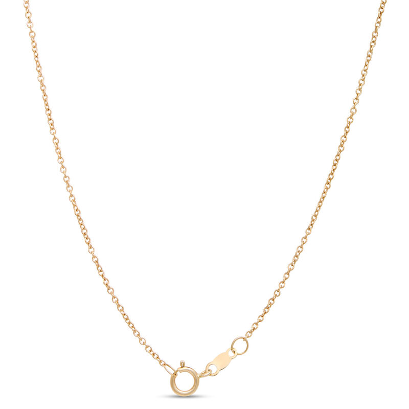 Diamond Bypass Circle Pendant, &frac12; Carat, 14K Yellow Gold image number 3