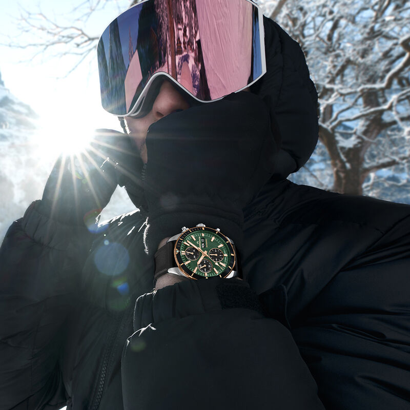 NORQAIN Adventure Sport Chrono Green Dial Watch, 41mm image number 3