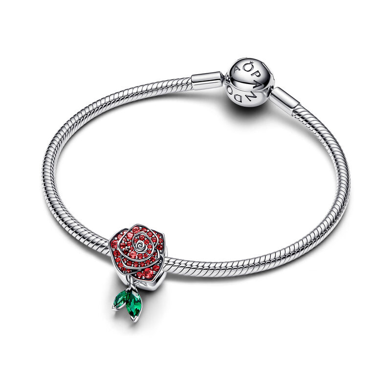 Pandora Sparkling Rose in Bloom Charm image number 2