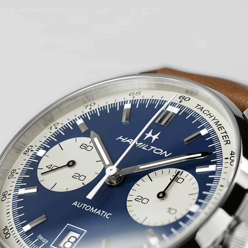 Hamilton Intra-Matic Auto Chrono Watch, 40mm H38416541 Blue
