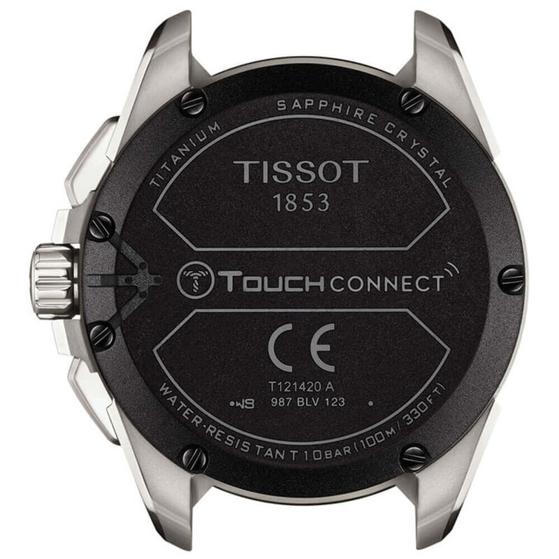 Tissot T-Touch Connect Solar Black Rubber Titanium Watch, 47.5mm image number 9