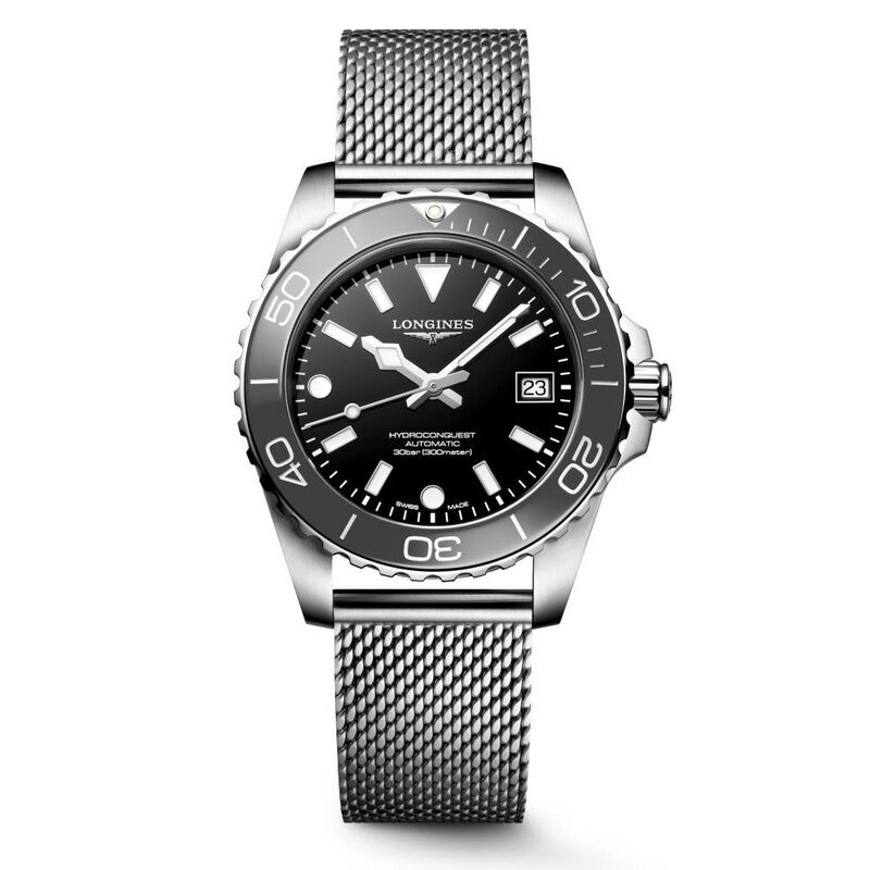Longines Hydroconquest Black Dial Watch, 42mm image number 0