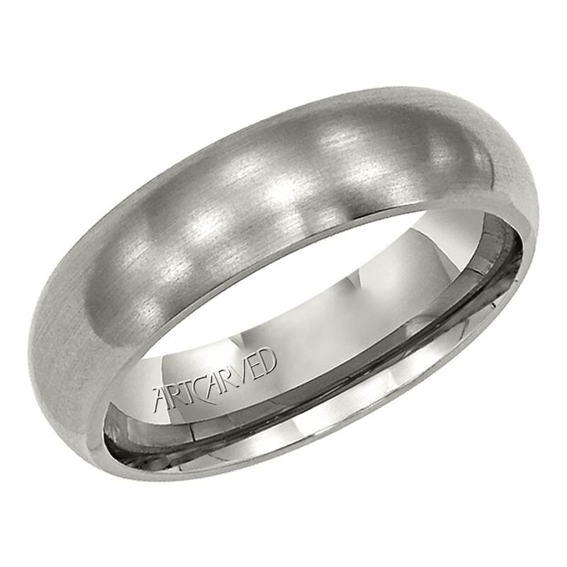 TRITON Comfort Fit Brush Finish Tungsten Band, 6MM image number 0