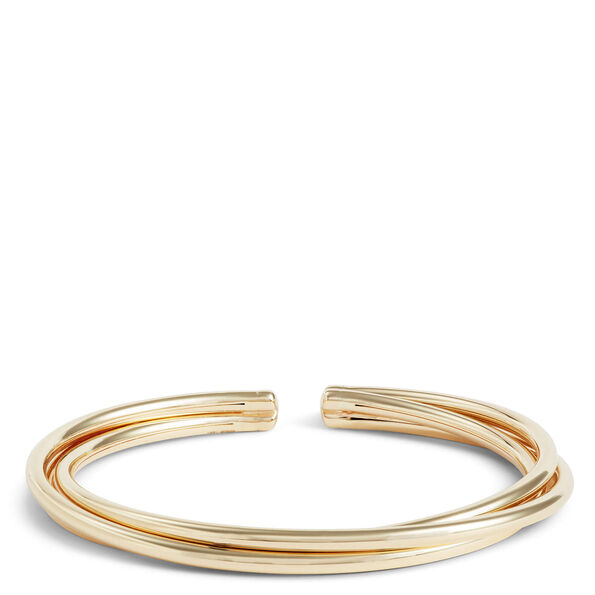 Toscano Twisted Wire Flexy Cuff Bracelet, 14K Yellow Gold