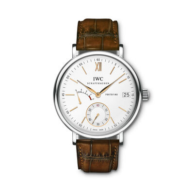 IWC Portofino Hand-Wound Eight Days White Dial Watch, 45mm
