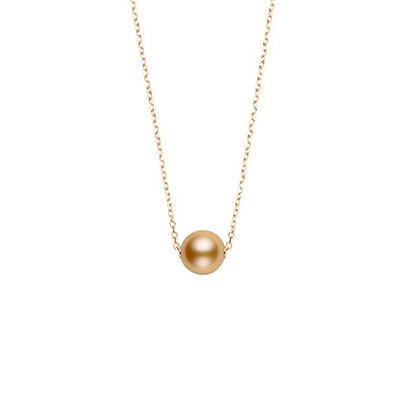 Mikimoto Golden South Sea Cultured Pearl Necklace 18K