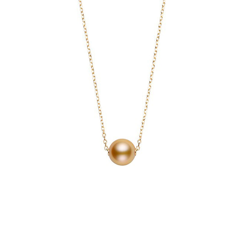 Mikimoto Cultured Golden South Sea Pearl Necklace 18K image number 0