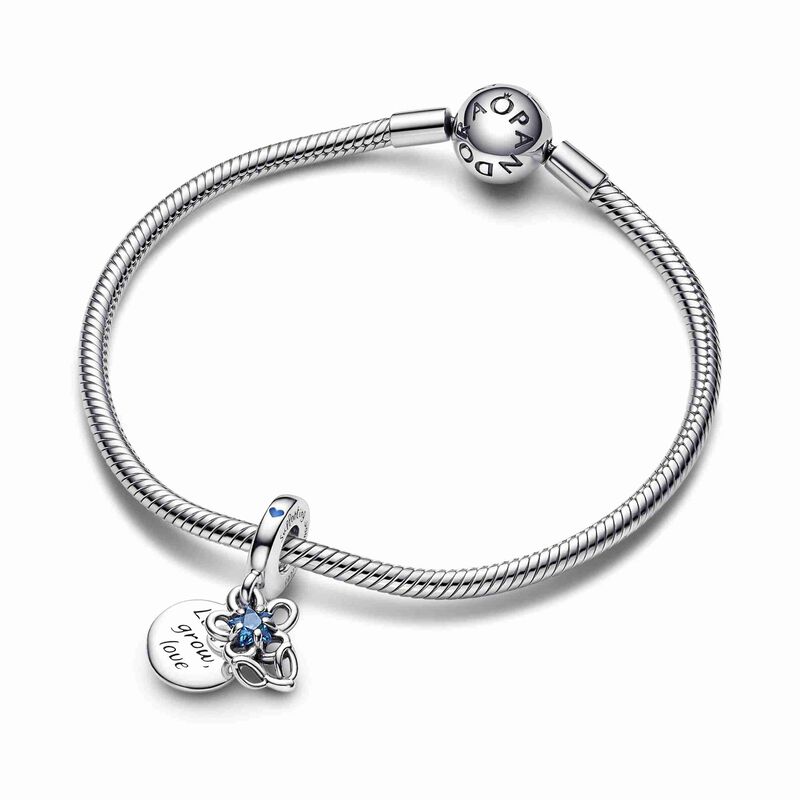 Pandora Blooming Flower Double Dangle Charm image number 2