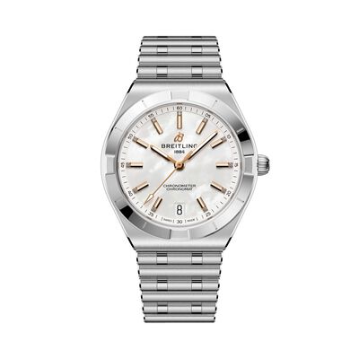 Breitling Chronomat Automatic White Dial Watch, 36mm