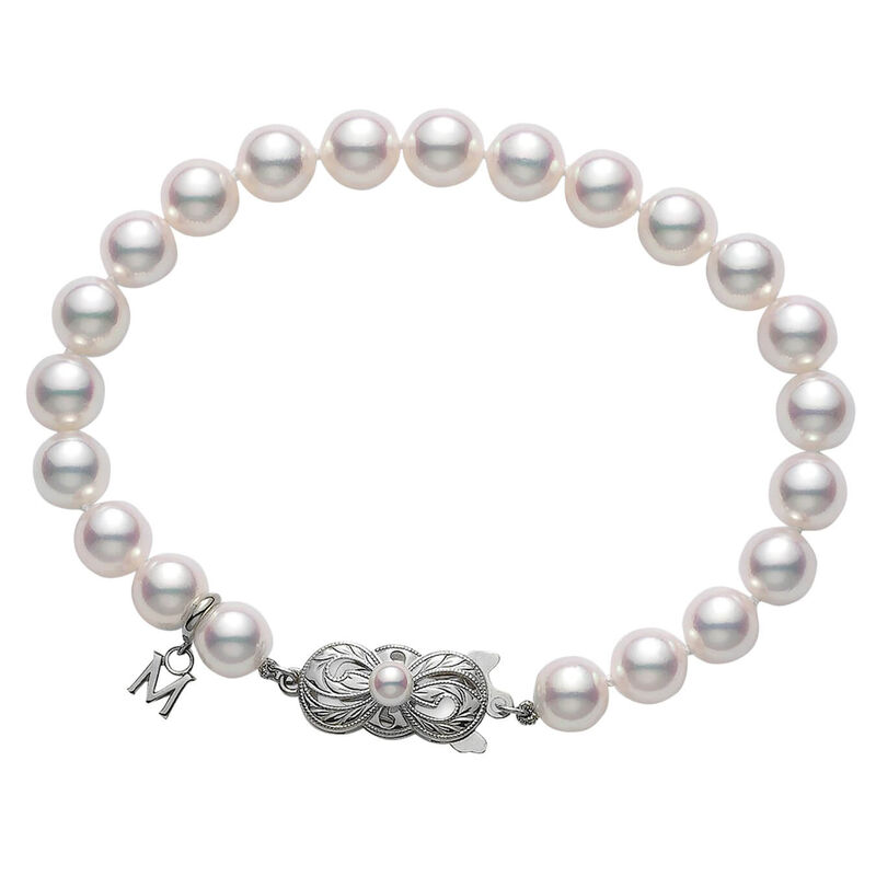 Mikimoto A Akoya Cultured Pearl Strand Bracelet 18K, 7" image number 0
