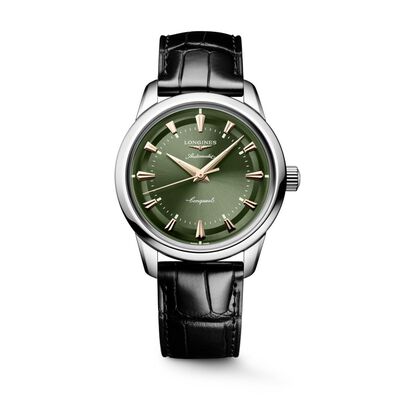 Longines Conquest Heritage Green Dial Watch, 38mm