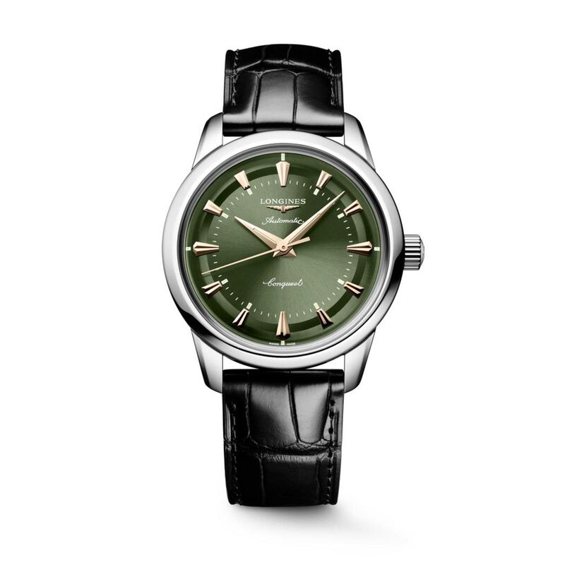 Longines Conquest Heritage Green Dial Watch, 38mm image number 0