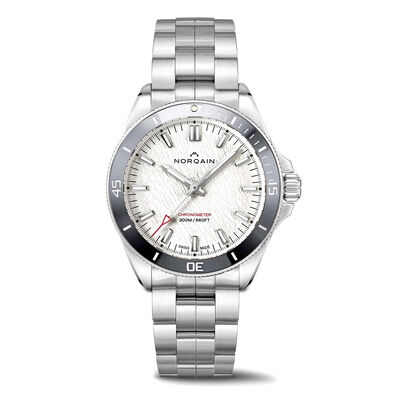 NORQAIN Adventure Neverest Glacier White Dial Watch, 40mm