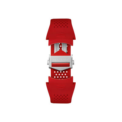 TAG Heuer Calibre E5 Red Perforated Rubber Strap, 45mm